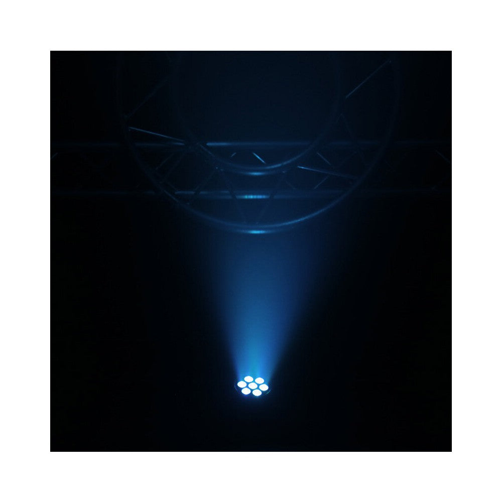 Proyector LED BoomTone DJ 7 x 10 W 5 en 1, incluye mando a distancia por infrarrojos