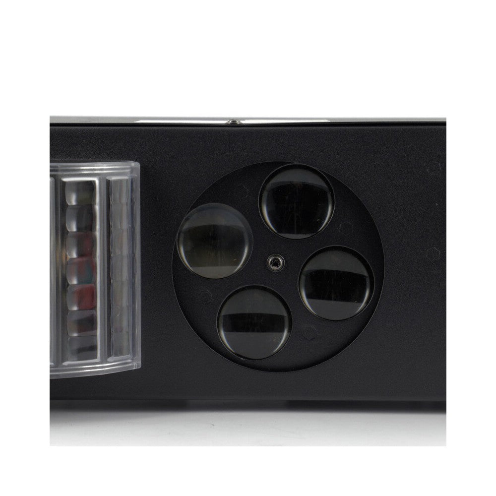 BoomTone DJ 4-in-1 light show with a multitude of effects: laser, strobe, animated gobos, Derby