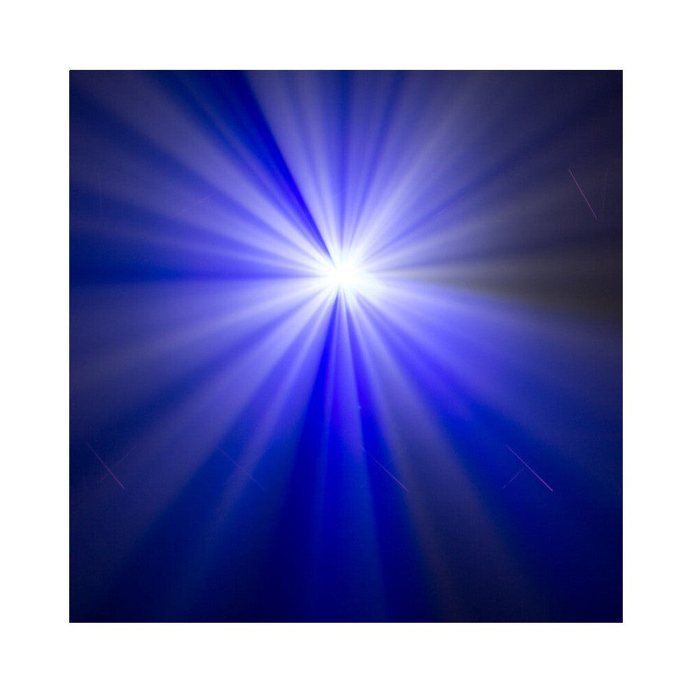 BoomTone DJ 4-in-1 light show with a multitude of effects: laser, strobe, animated gobos, Derby