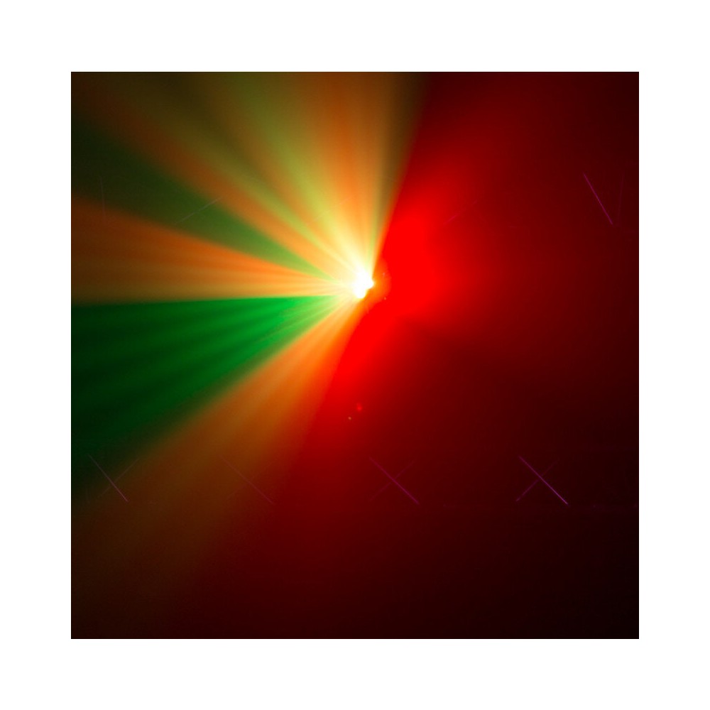 BoomTone DJ 4-in-1 light show with a multitude of effects: laser, strobe, animated gobos, Derby