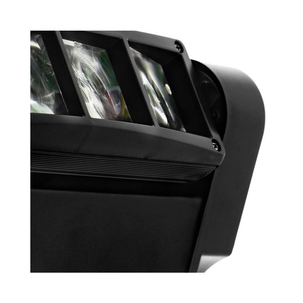 BoomTone DJ 8 CREE 10 W RGBW 4-in-1 LEDs beam effect light show with 2 x 4 lenses, 360° rotation