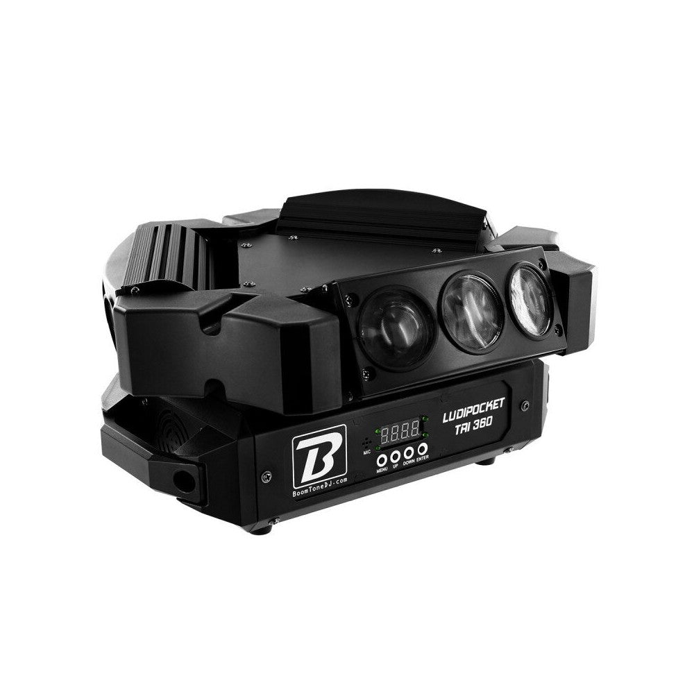 BoomTone DJ 9 CREE x 12 W RGBW 4-in-1 LEDs Beam effect light show with 3 x 3 lenses