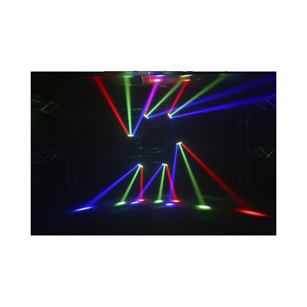 BoomTone DJ 9 CREE x 12 W RGBW 4-in-1 LEDs Beam effect light show with 3 x 3 lenses