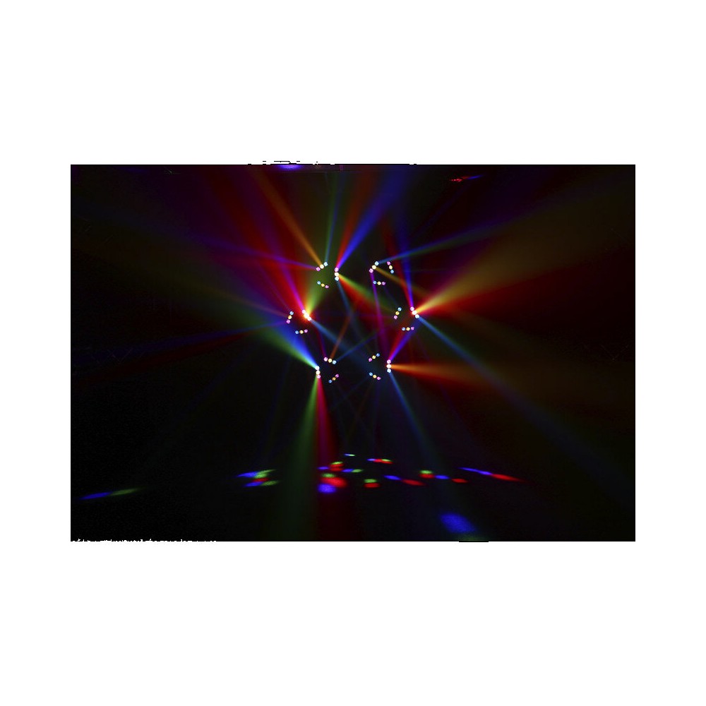BoomTone DJ 9 CREE x 12 W RGBW 4-in-1 LEDs Beam effect light show with 3 x 3 lenses