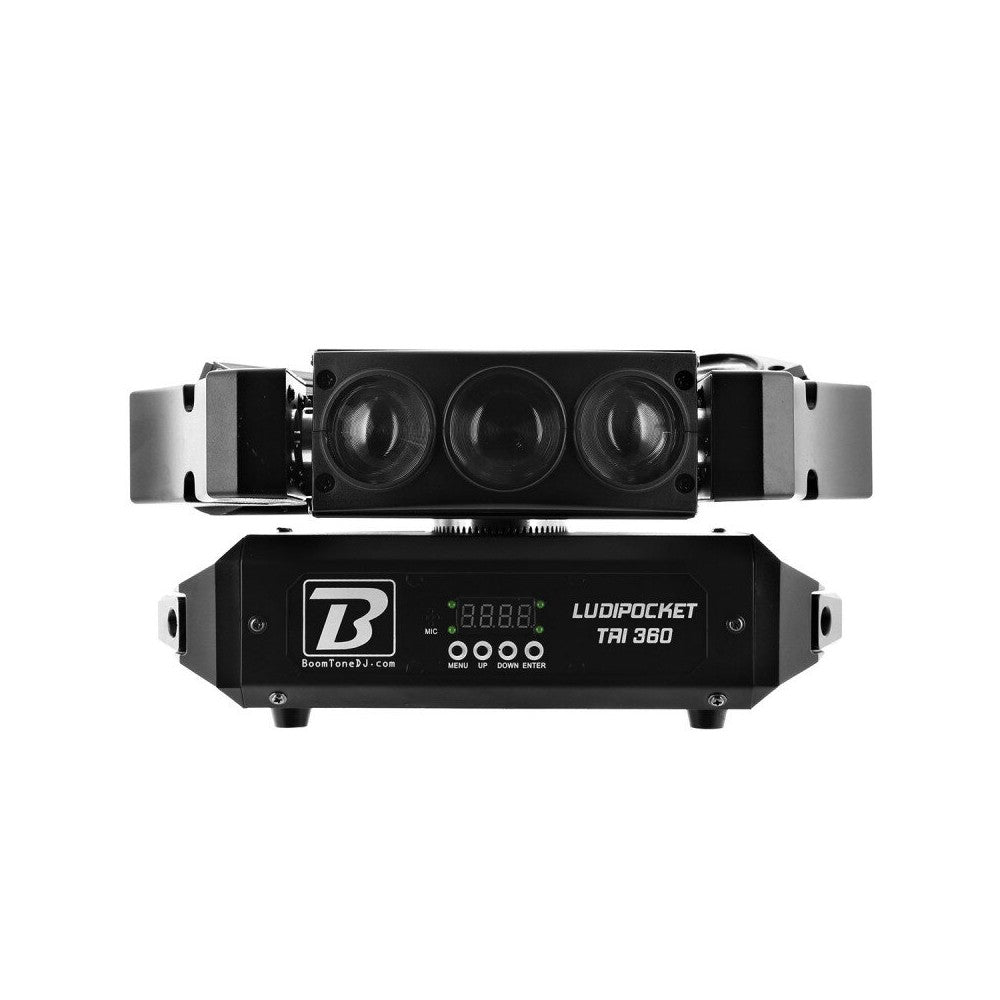 BoomTone DJ 9 CREE x 12 W RGBW 4-in-1 LEDs Beam effect light show with 3 x 3 lenses