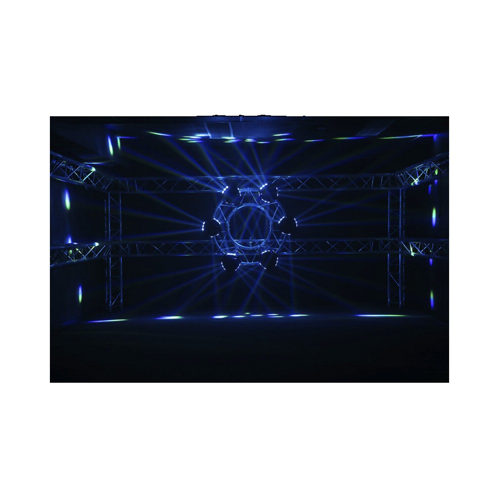 BoomTone DJ 9 CREE x 12 W RGBW 4-in-1 LEDs Beam effect light show with 3 x 3 lenses