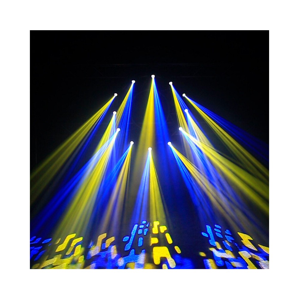 BoomTone DJ 30 W high brightness lyre spot with RGB LED ring, Strobe effect, 7 color & 7 Gobos wheels