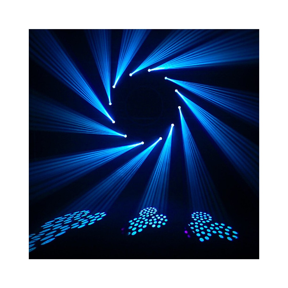 BoomTone DJ 30 W high brightness lyre spot with RGB LED ring, Strobe effect, 7 color & 7 Gobos wheels
