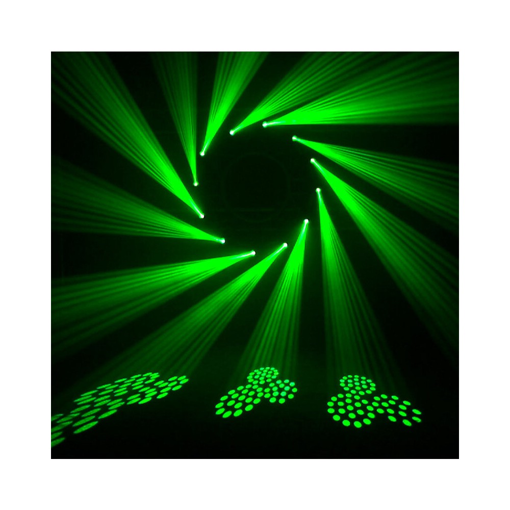 BoomTone DJ 30 W high brightness lyre spot with RGB LED ring, Strobe effect, 7 color & 7 Gobos wheels