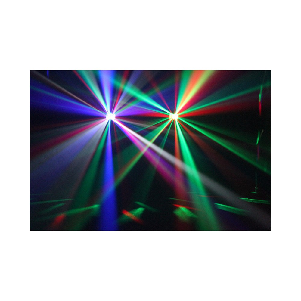 Espectáculo de luces LED BoomTone DJ 4 x 5 W RGBW, control remoto IR incluido