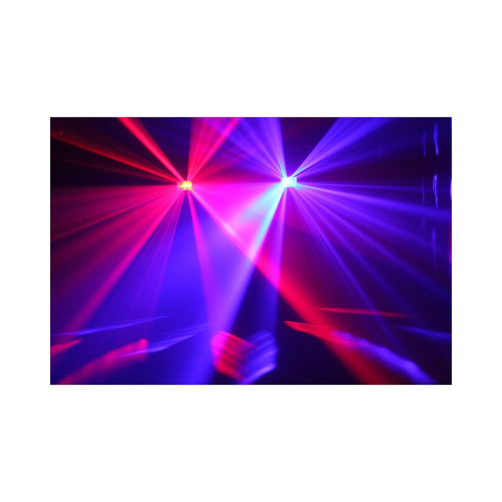 Espectáculo de luces LED BoomTone DJ 4 x 5 W RGBW, control remoto IR incluido