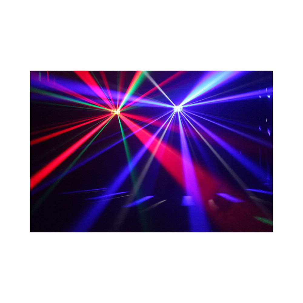 Espectáculo de luces LED BoomTone DJ 4 x 5 W RGBW, control remoto IR incluido
