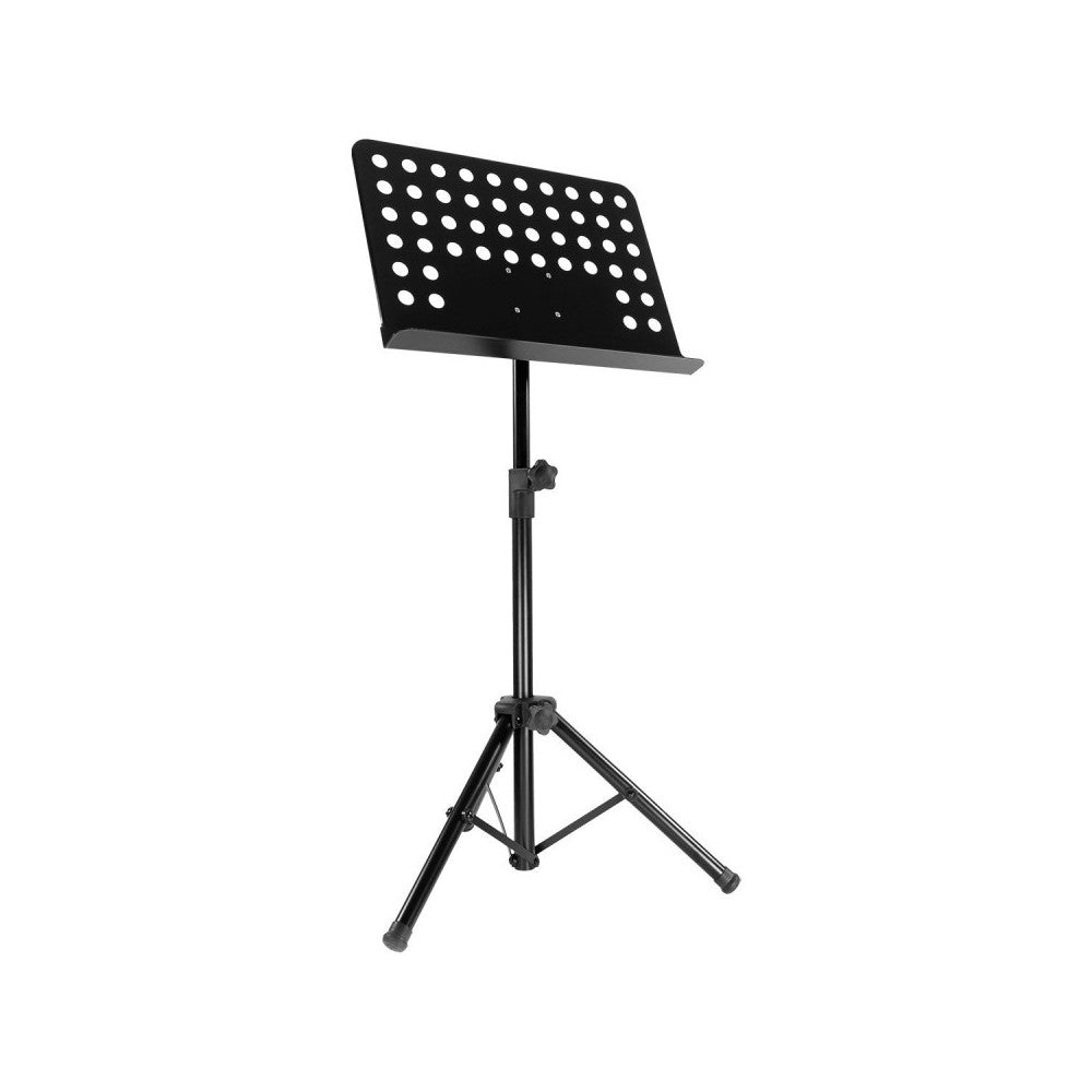 BoomTone DJ Conductor type music stand, black color, adjustable high from 65 to 120 cm