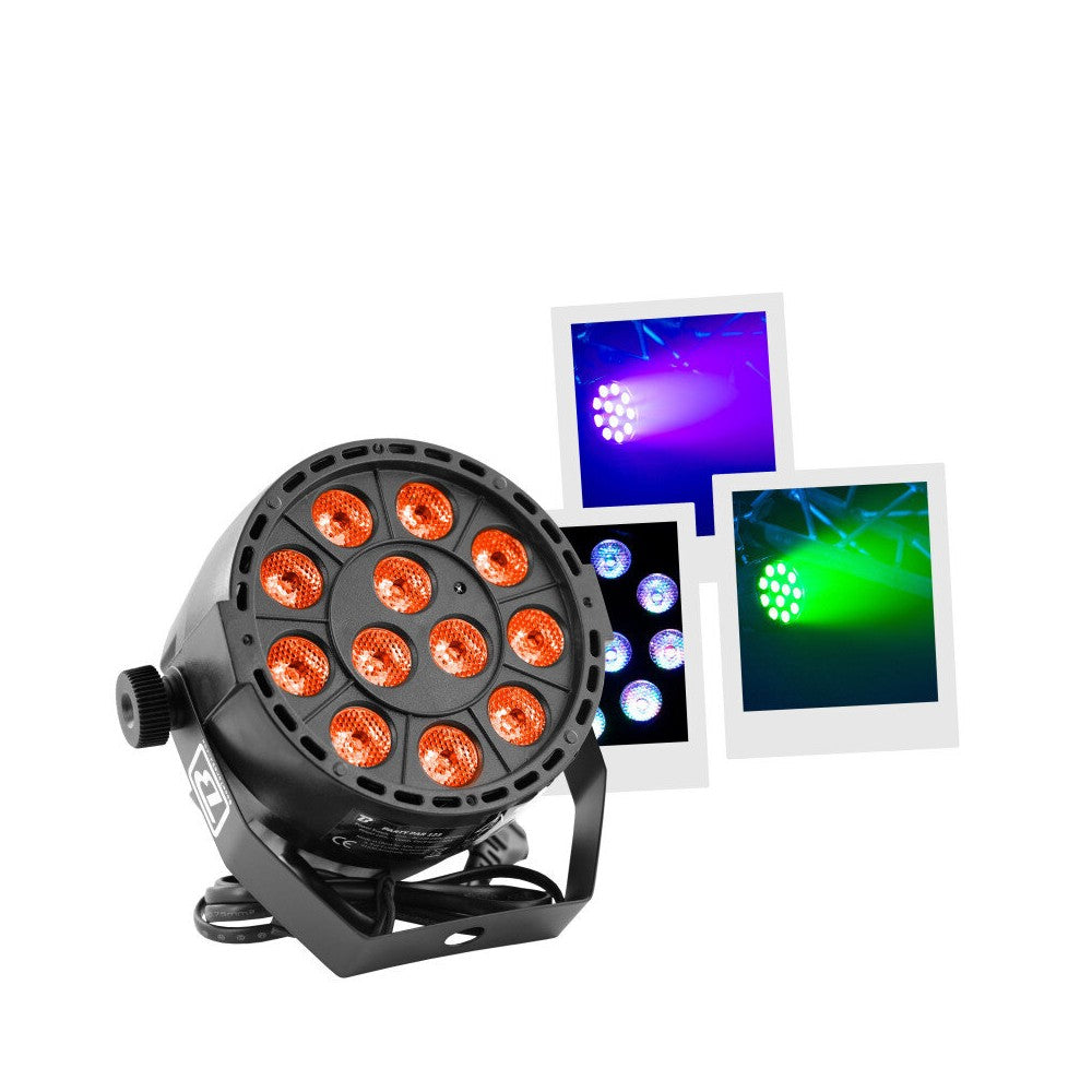 BoomTone DJ 12 x 3 W RGB 3-in-1 PAR LEDs with remote control