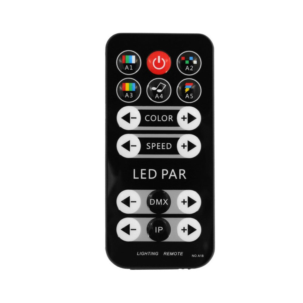 BoomTone DJ 12 x 3 W RGB 3-in-1 PAR LEDs with remote control