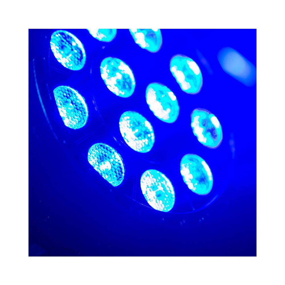 BoomTone DJ 12 x 3 W RGB 3 en 1 PAR LEDs con mando a distancia