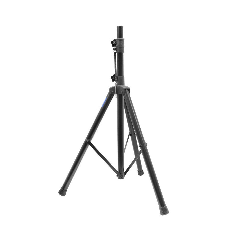 BoomTone DJ 2 soportes metálicos negros para altavoces con funda, altura 100 - 160 cm, carga máx. 30 kg cada uno
