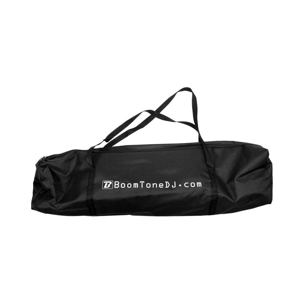 BoomTone DJ 2 soportes metálicos negros para altavoces con funda, altura 100 - 160 cm, carga máx. 30 kg cada uno