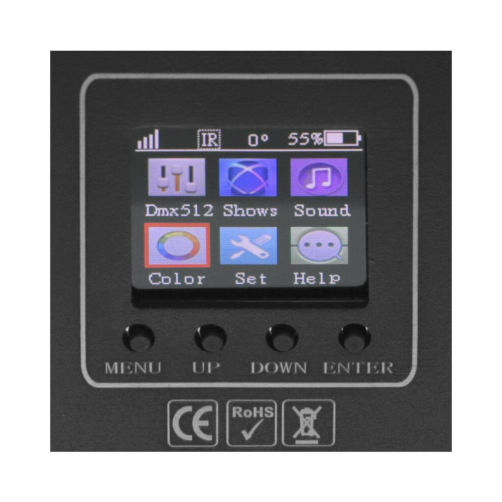 BoomTone DJ Pack de 6 proyectores EZBOX 4x15W + maleta de transporte y carga