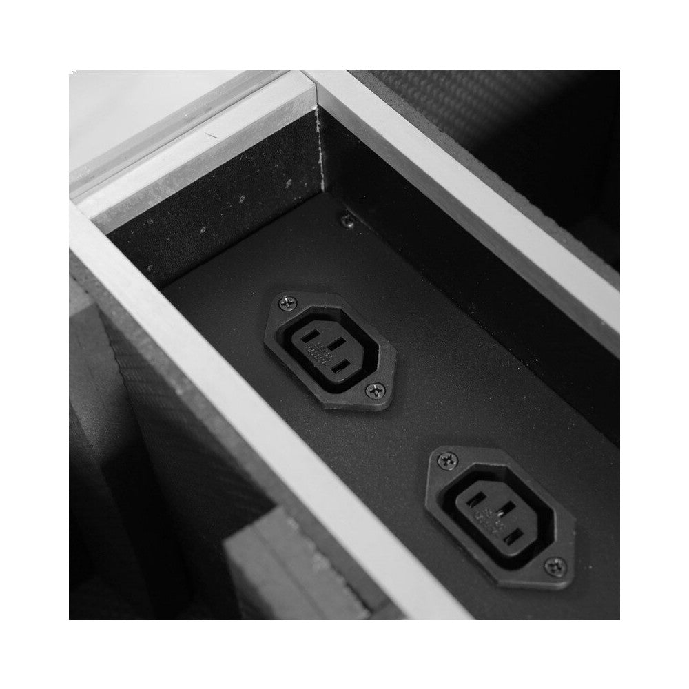 BoomTone DJ Pack de 6 proyectores EZBOX 4x15W + maleta de transporte y carga