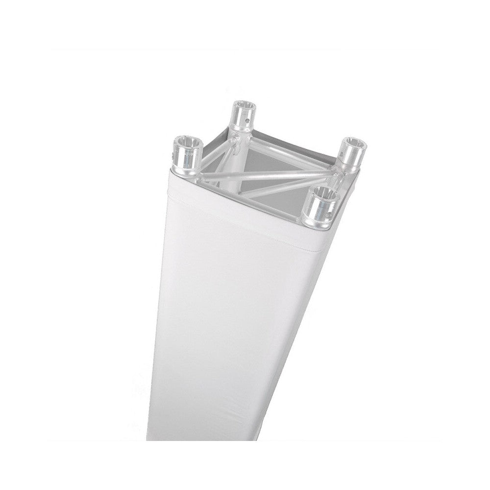 BoomTone DJ Lycra cover for square truss or totem in white, 2m height