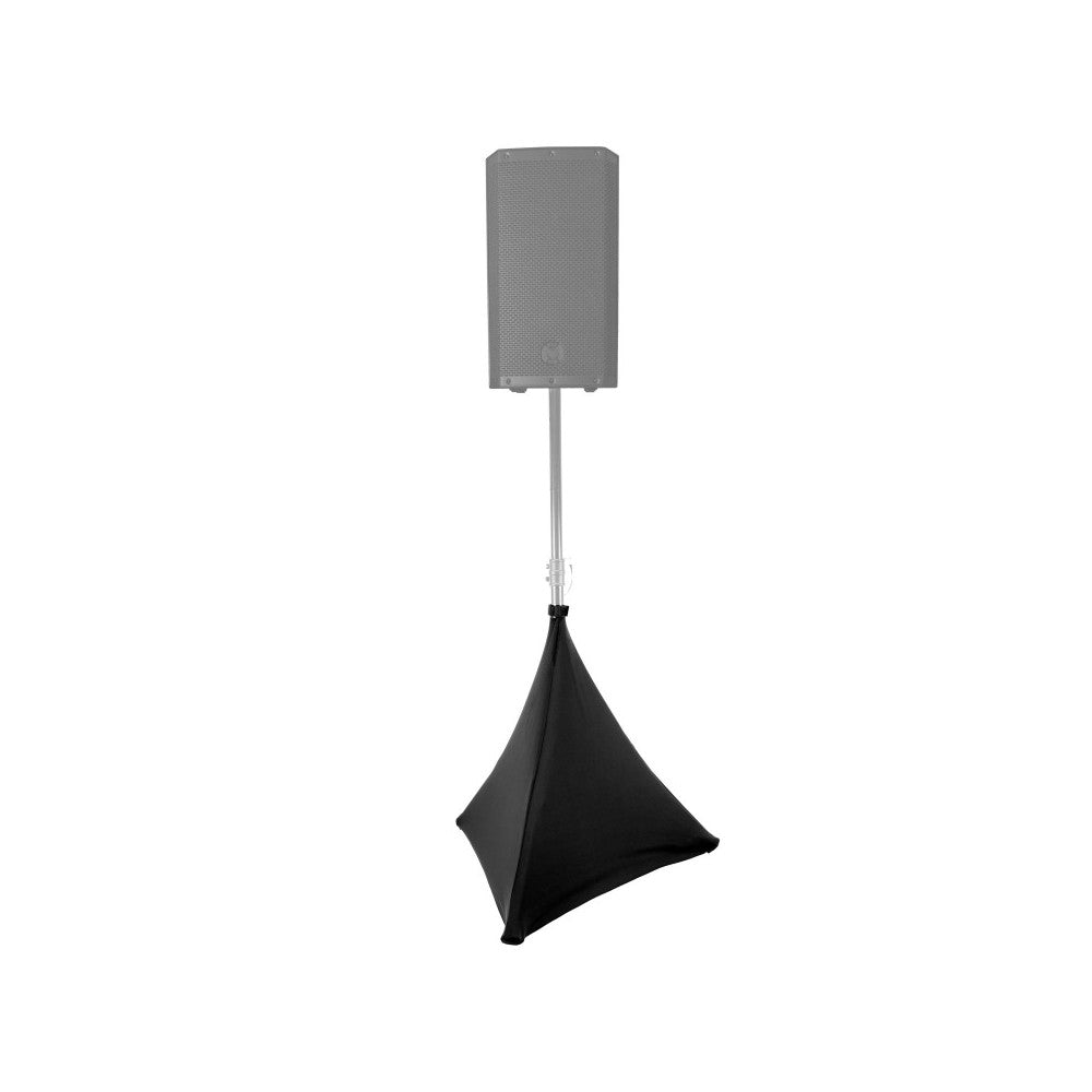 BoomTone DJ Black 70 cm Cubierta de licra para altavoces o soportes de iluminación