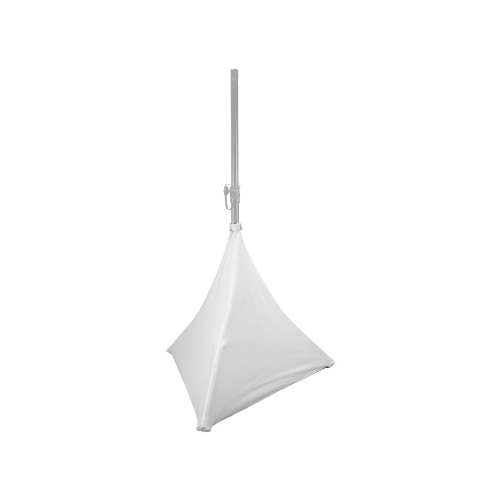 BoomTone DJ White 70 cm Cubierta de licra para altavoces o soportes de iluminación