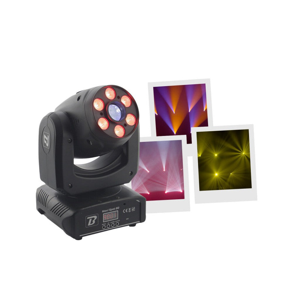 BoomTone DJ 2-in-1 Wash and a Spot moving head with 6 x 10 W RGBW LEDs