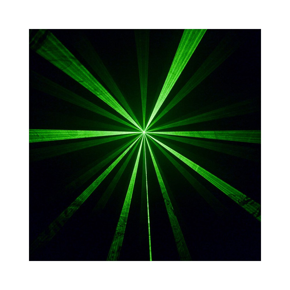 BoomTone DJ Efecto LED 4 en 1: haces de colores, láser rojo y verde, animación de fiesta y estroboscopio