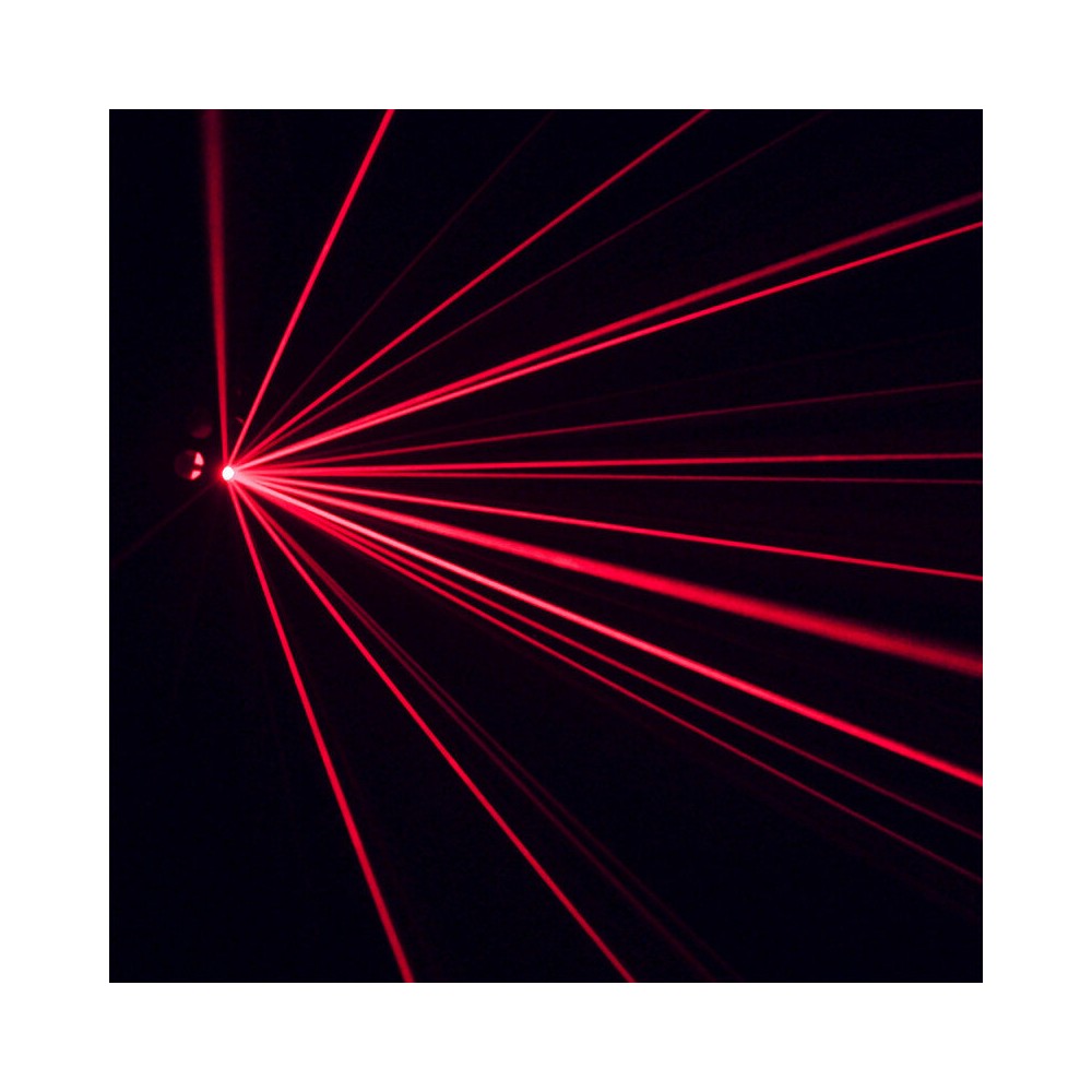 BoomTone DJ Efecto LED 4 en 1: haces de colores, láser rojo y verde, animación de fiesta y estroboscopio