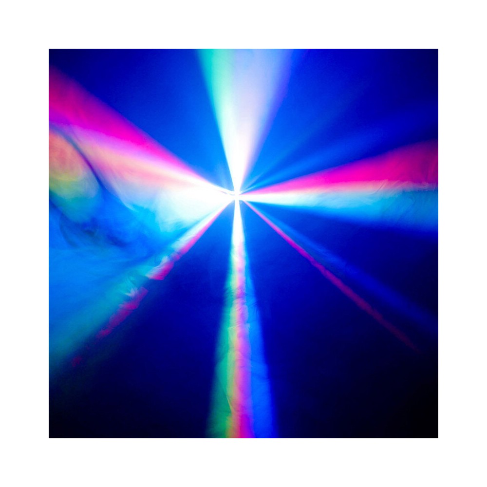 BoomTone DJ Efecto LED 4 en 1: haces de colores, láser rojo y verde, animación de fiesta y estroboscopio