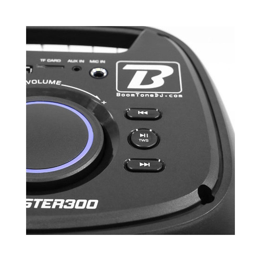 Altavoz portátil activo BoomTone DJ 250 W para karaoke, a batería, Bluetooth