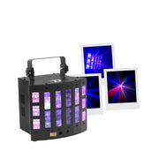 BoomTone DJ 4-in-1 LED effect: UV, Multicolor Derby, Strobe and multipoint laser
