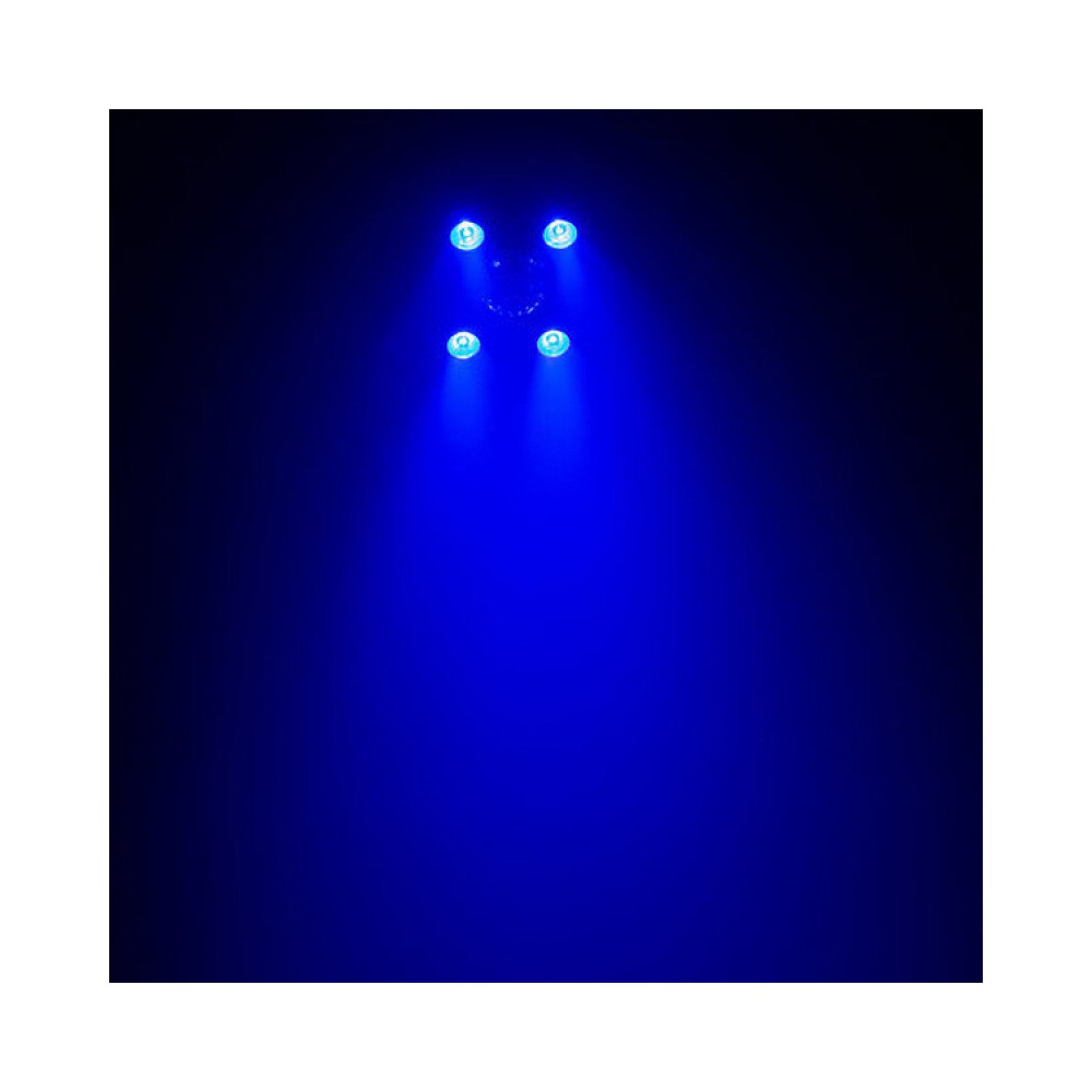 BoomTone DJ 5-in-1 light show: strobe, crystal ball, UV, laser and LED wash, 18 DMX channels,  remote control