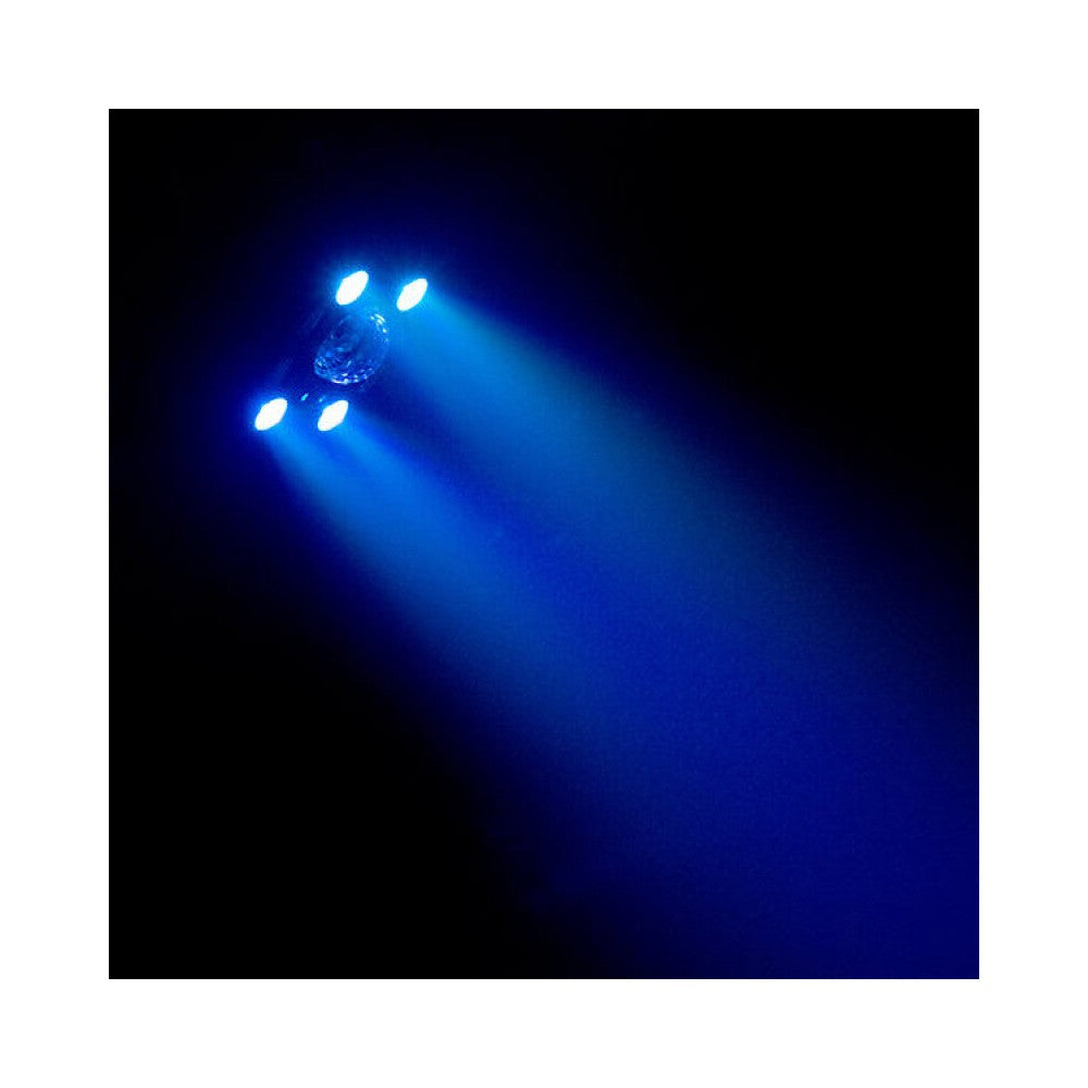 BoomTone DJ 5-in-1 light show: strobe, crystal ball, UV, laser and LED wash, 18 DMX channels,  remote control
