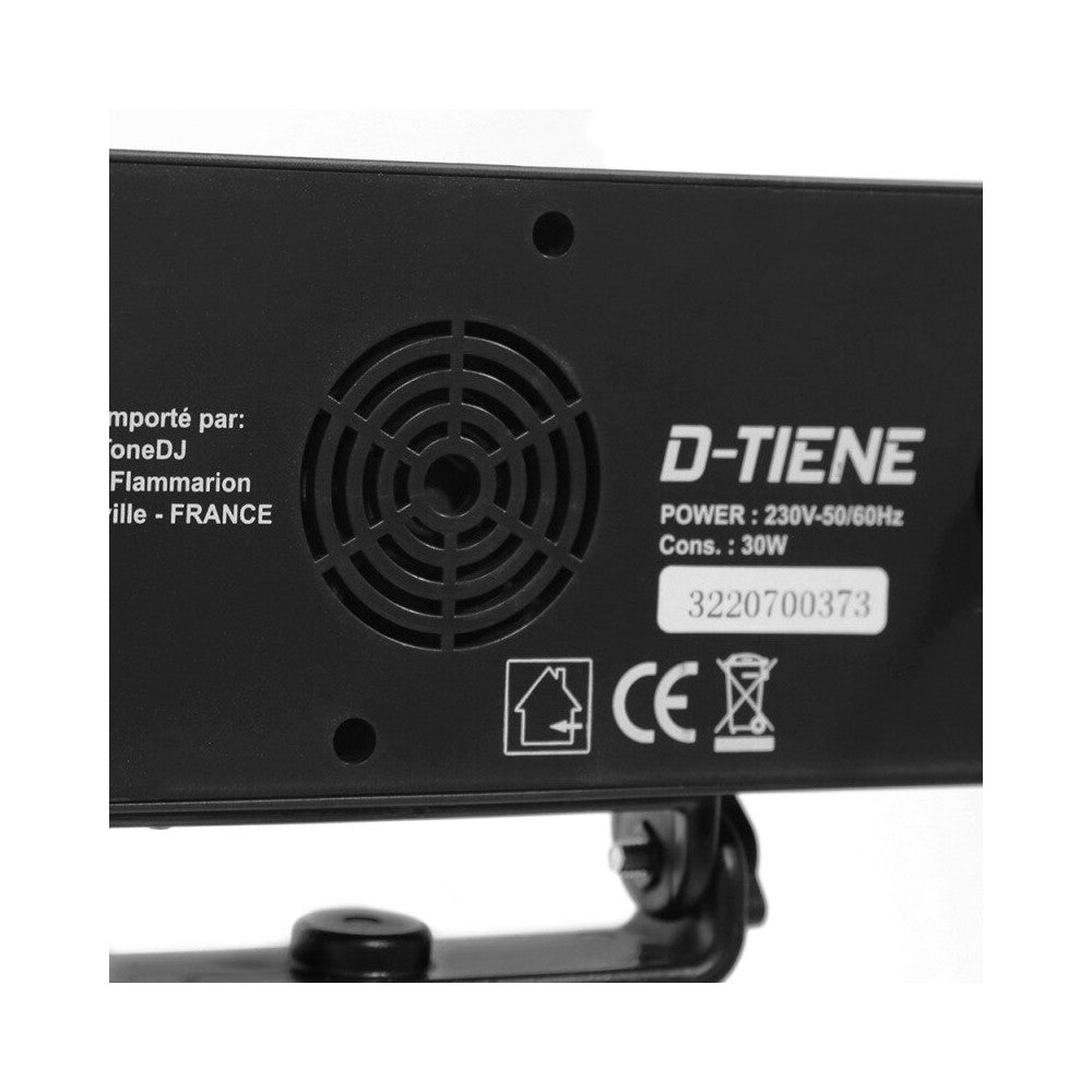 BoomTone DJ Wash type LED light show equipped with 28 RGB LEDs, delivered with height-adjustable tripod