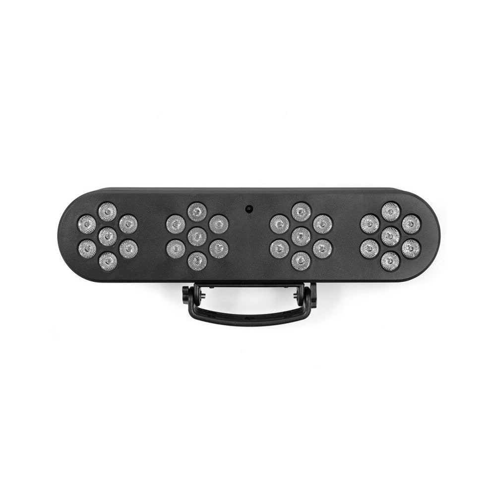 BoomTone DJ Wash type LED light show equipped with 28 RGB LEDs, delivered with height-adjustable tripod