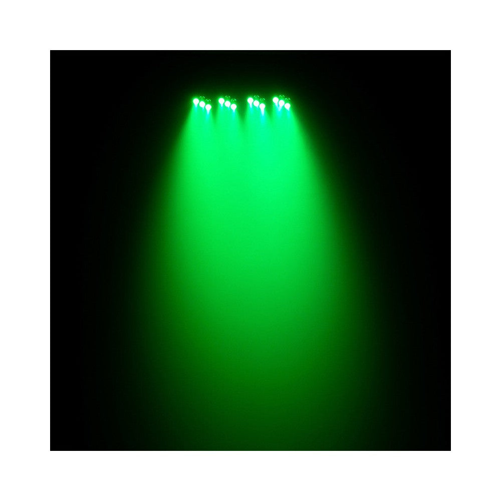 BoomTone DJ Wash type LED light show equipped with 28 RGB LEDs, delivered with height-adjustable tripod