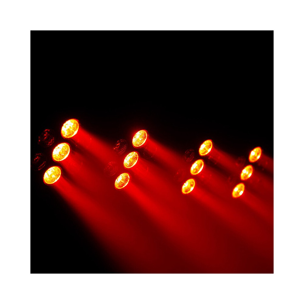 BoomTone DJ Wash type LED light show equipped with 28 RGB LEDs, delivered with height-adjustable tripod