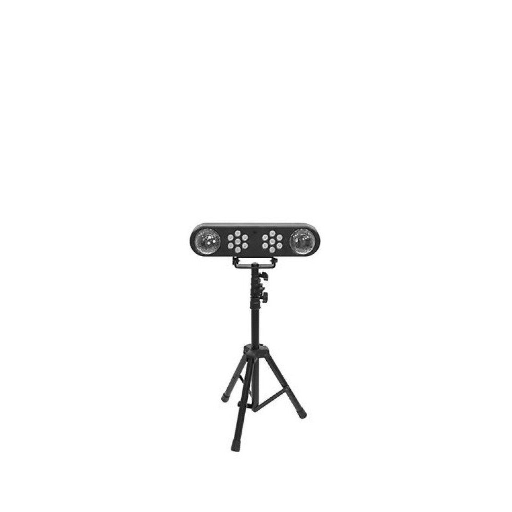 BoomTone DJ 2-in-1 multibeam effect and multicolored wash LED light set with adjustable tripod and  remote control
