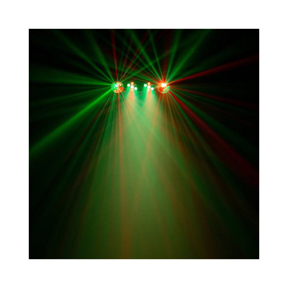 BoomTone DJ 2-in-1 multibeam effect and multicolored wash LED light set with adjustable tripod and  remote control