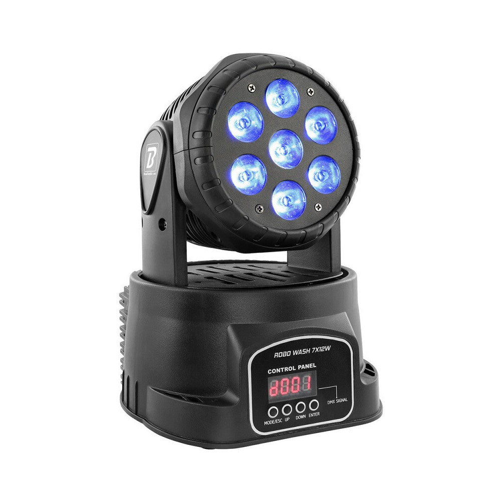 BoomTone DJ 7 x 12 W 4-in-1 LED Wash moving head