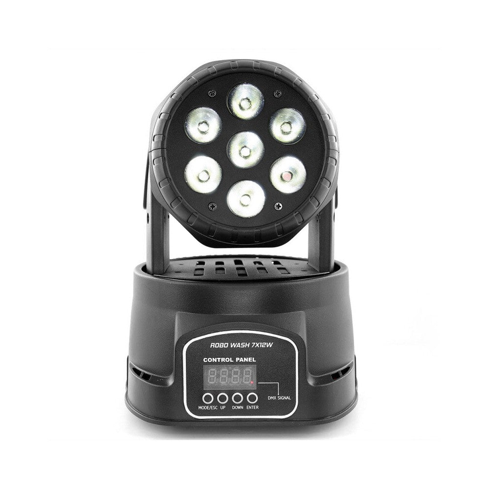 Cabeza móvil wash BoomTone DJ 7 x 12 W 4 en 1 LED