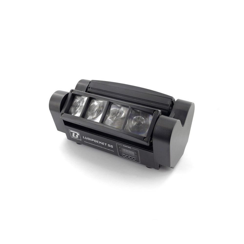 BoomTone DJ Beam effect light show, 2 x 4 lenses, 8 x 3W RGBW 4-in-1 CREE LED