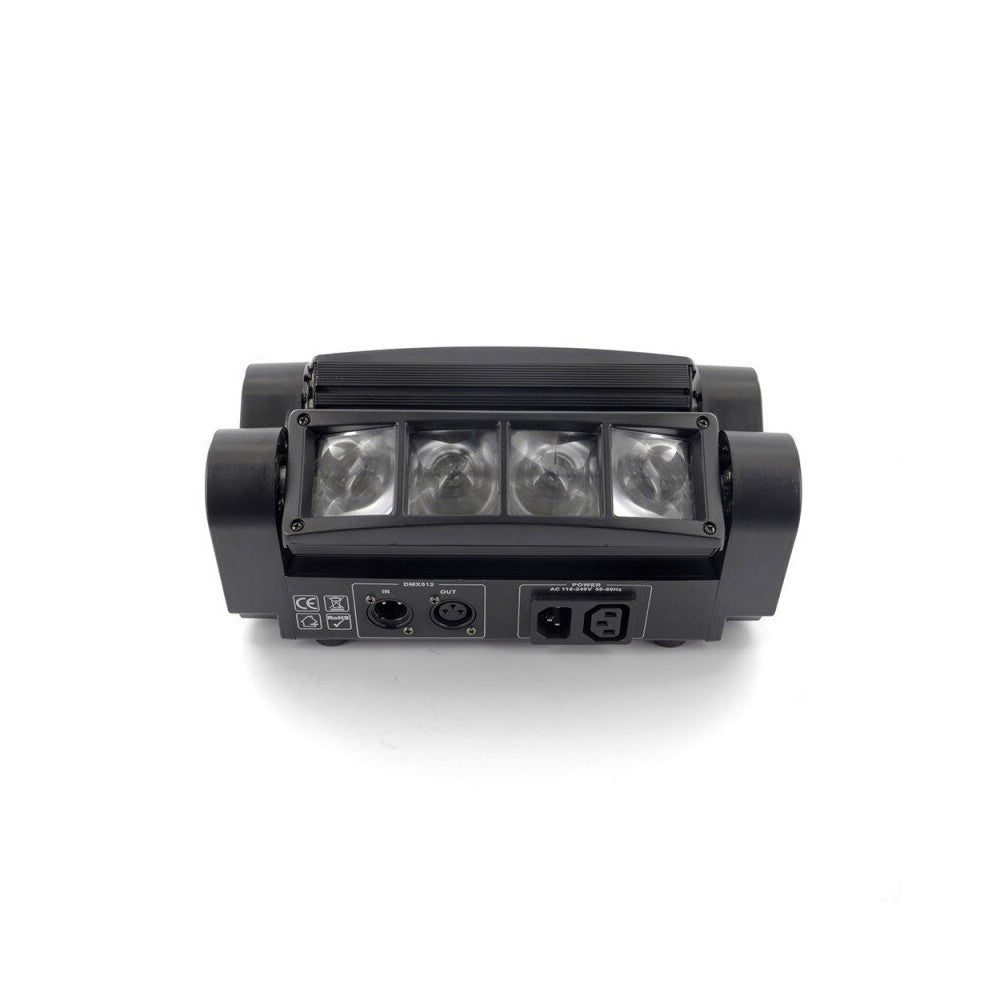 BoomTone DJ Beam effect light show, 2 x 4 lenses, 8 x 3W RGBW 4-in-1 CREE LED