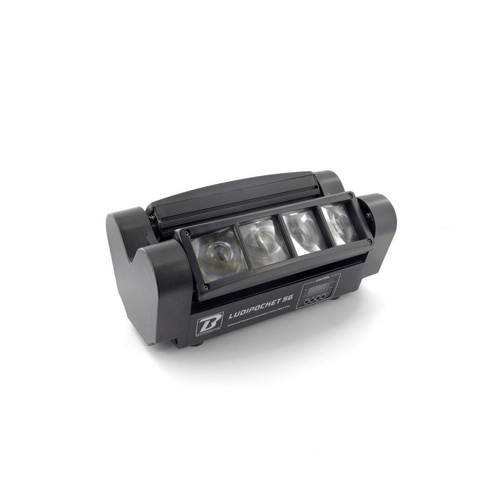 BoomTone DJ Beam effect light show, 2 x 4 lenses, 8 x 3W RGBW 4-in-1 CREE LED