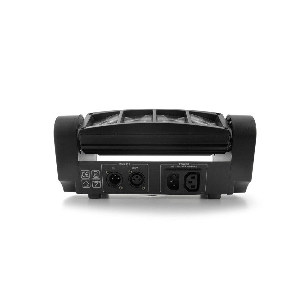 BoomTone DJ Beam effect light show, 2 x 4 lenses, 8 x 3W RGBW 4-in-1 CREE LED