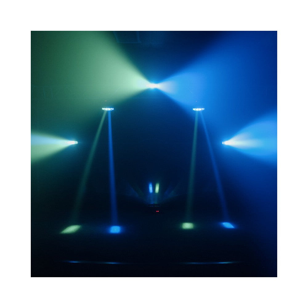 BoomTone DJ Beam effect light show, 2 x 4 lenses, 8 x 3W RGBW 4-in-1 CREE LED
