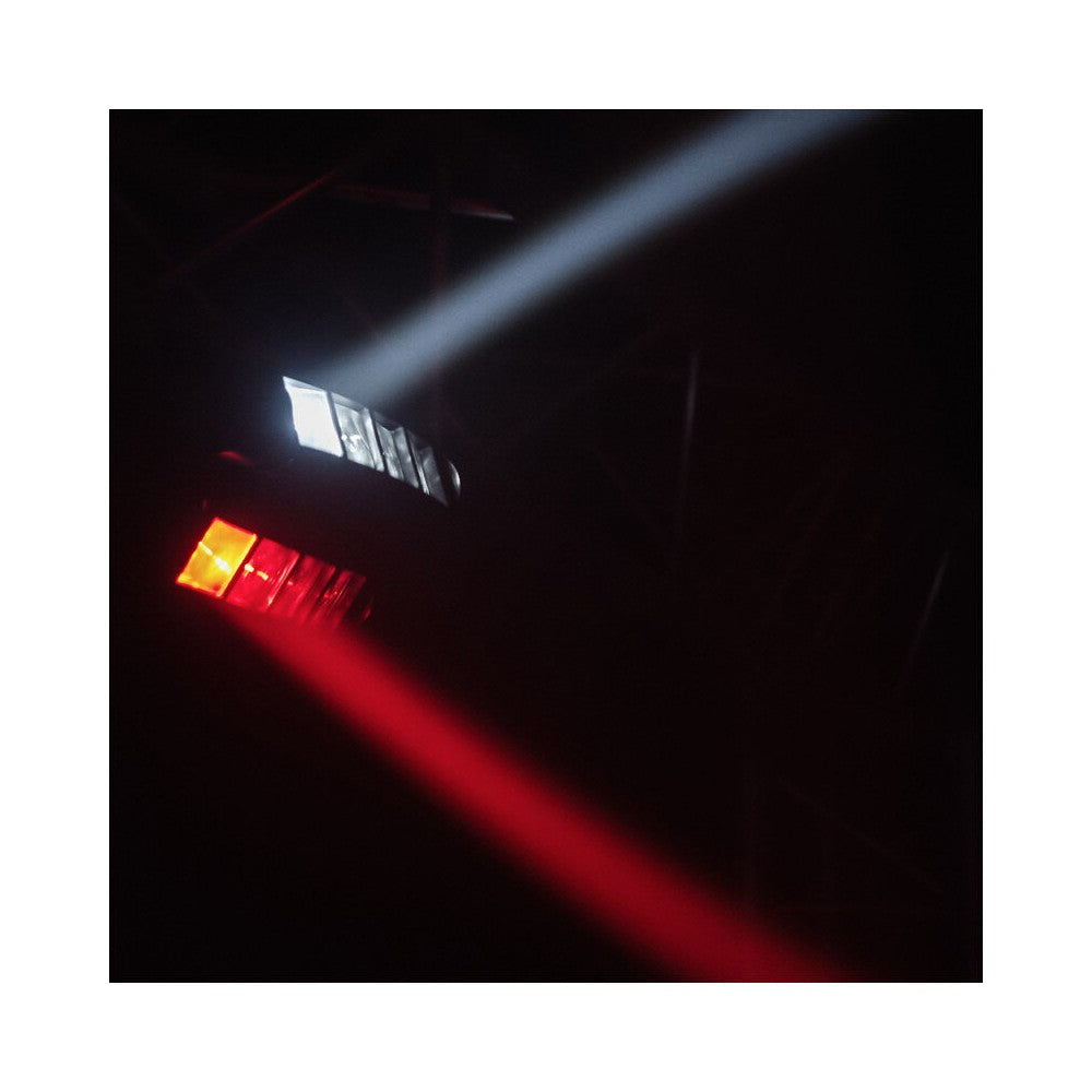 BoomTone DJ Beam effect light show, 2 x 4 lenses, 8 x 3W RGBW 4-in-1 CREE LED