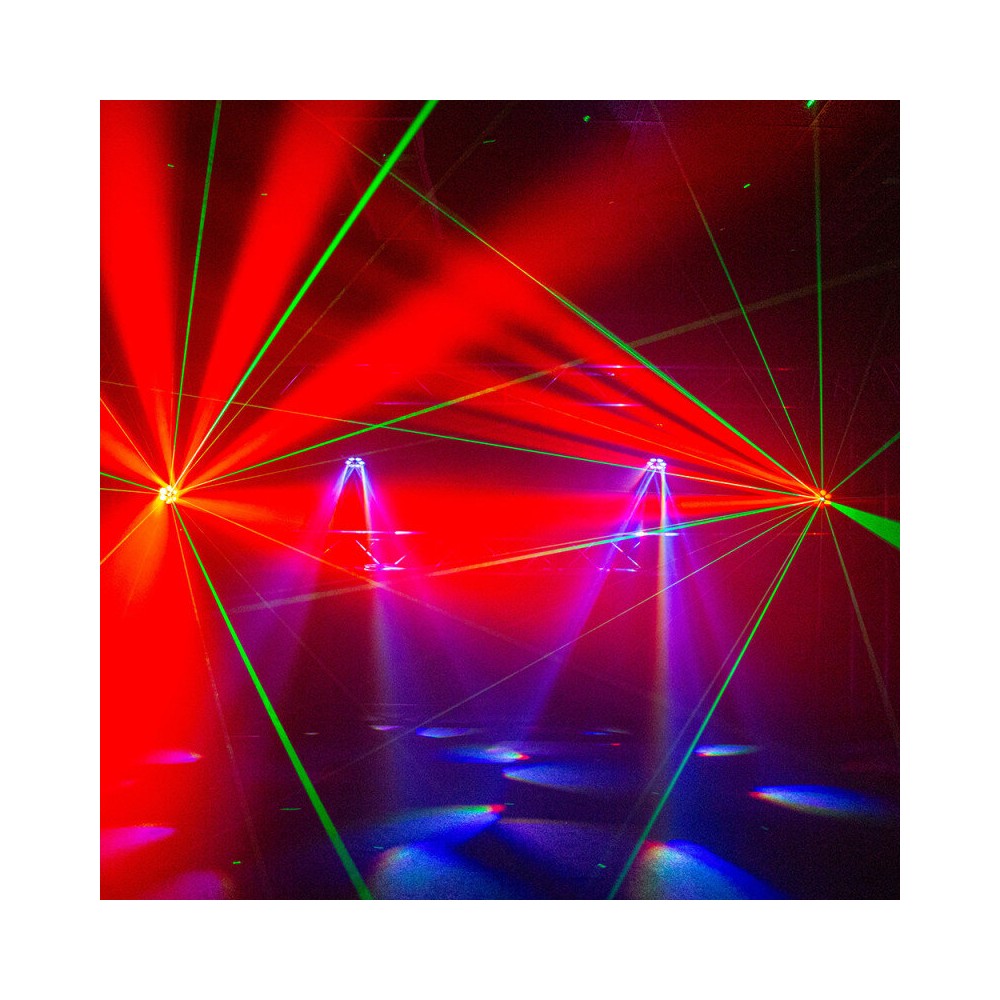 BoomTone DJ Multi-function LED moving head with rotating effect and laser